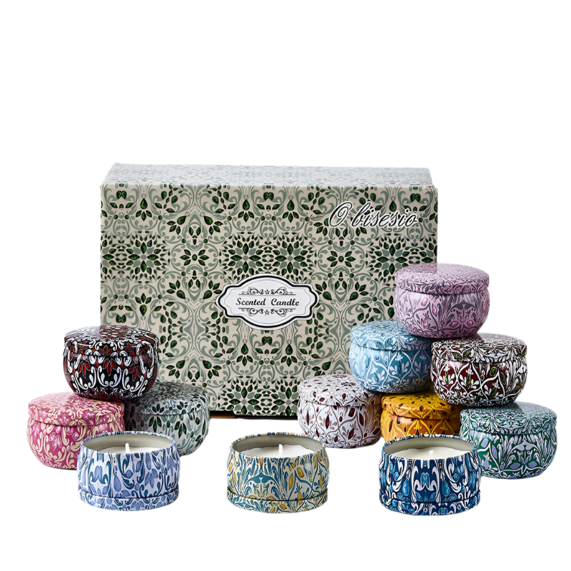 NNEOBA 12-Pack Scented Soy Candles Set Natural Aromatherapy Candles-0
