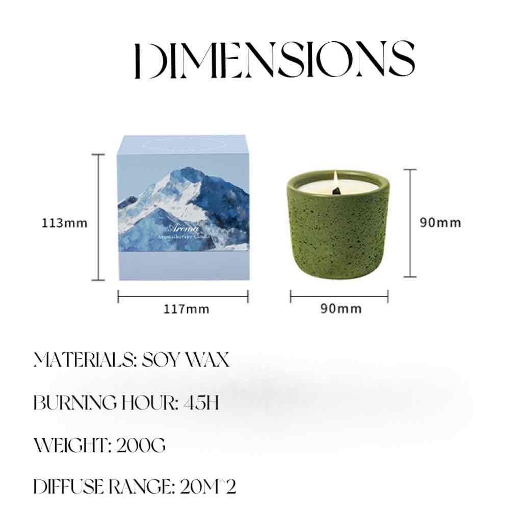 Wood Wick Soy Wax Scented Candle - Breath Of Nature Scented - Iceland Tundra-4